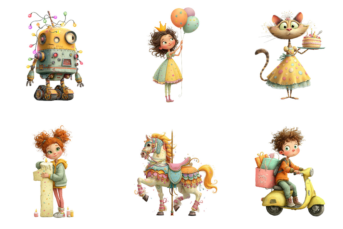 Whimsical kids birthday Celebration, an Illustration by CreationArt (Photo 4 of 7)