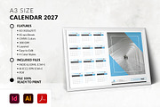 A3 Landscape Calendar 2027 Template, a Stationery Template by MstArtwork (Thumbnail 2 of 5)