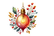 Watercolor Christmas Lights Clipart, an Illustration by Designking (Thumbnail 2 of 5)