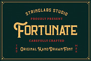 Fortunate - Original Hand Drawn Font, a Serif Font by StringLabs (Thumbnail 1 of 13)