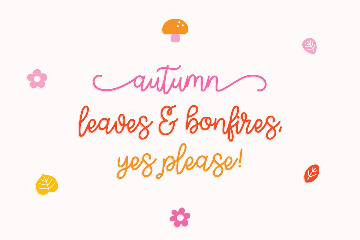 Hello September Font Duo, a Handwritten Font by Miss Tiina (Photo 2 of 10)