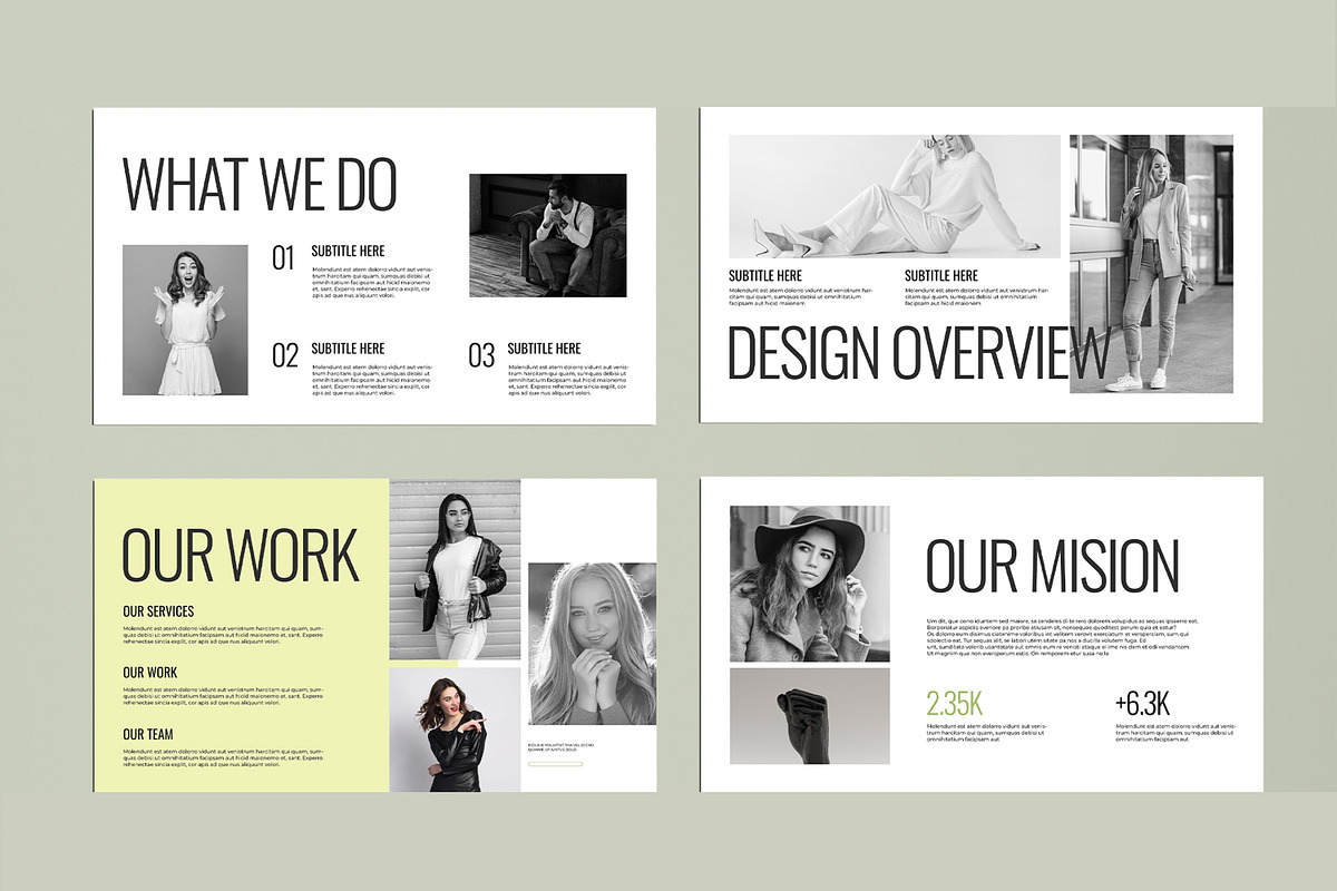 Creative Design Presentation Template preview 3