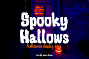 Spooky Hallows - Scary Font, a Handwritten Font by Iqsiart Studio (Thumbnail 1 of 7)