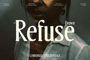 CS Refuse Drawn, a Serif Font by Craft Supply Co.
