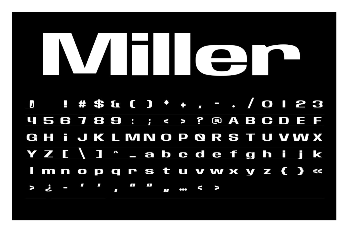 Miller - Modern Typeface, a Sans Serif Font by Webhance Studio (Photo 6 of 6)