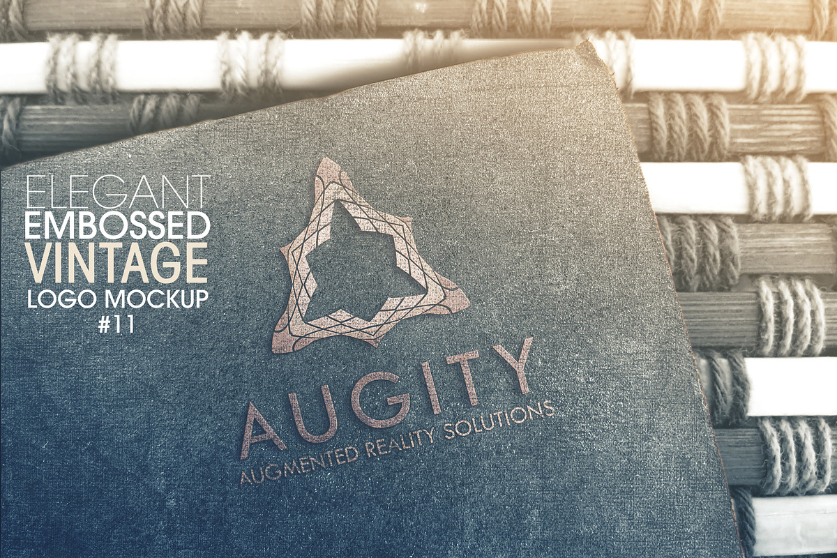 Elegant Embossed Vintage Logo Mockup, a Product Mockup by LuisFaus (Photo 3 of 3)