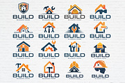 16 House Builder Logo Bundle, a Branding & Logo Template by Guavanaboy (Thumbnail 1 of 2)