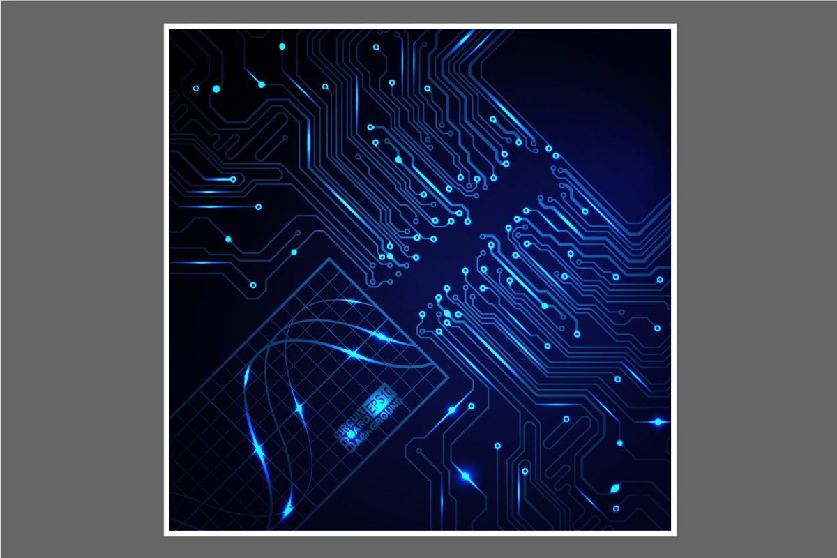 -50% Circuit boards backgrounds set, a Background Graphic by frost_newt (Photo 9 of 11)
