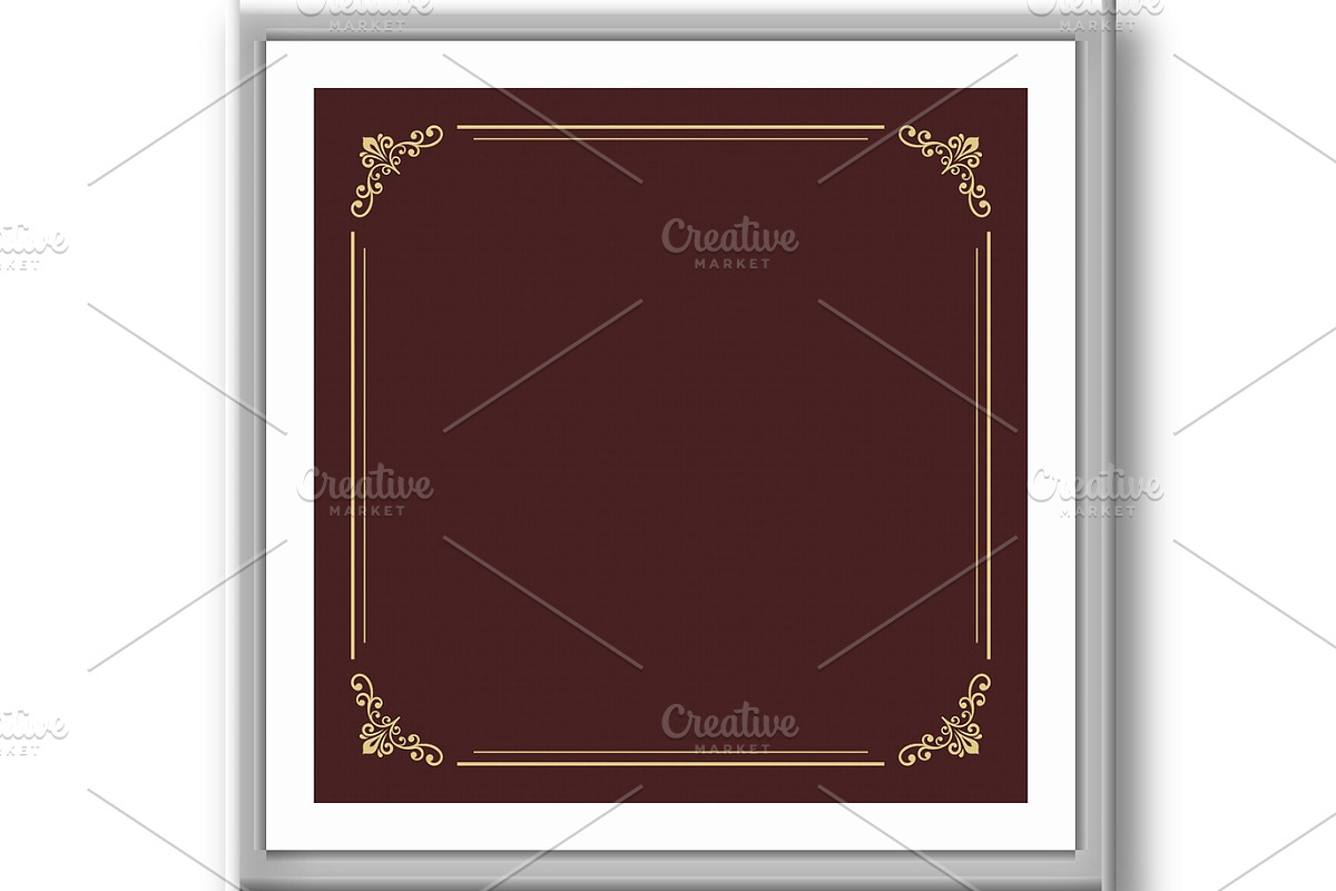 Floral Vector Fine Frame, a Background Graphic by FineArtStudio (Photo 3 of 3)