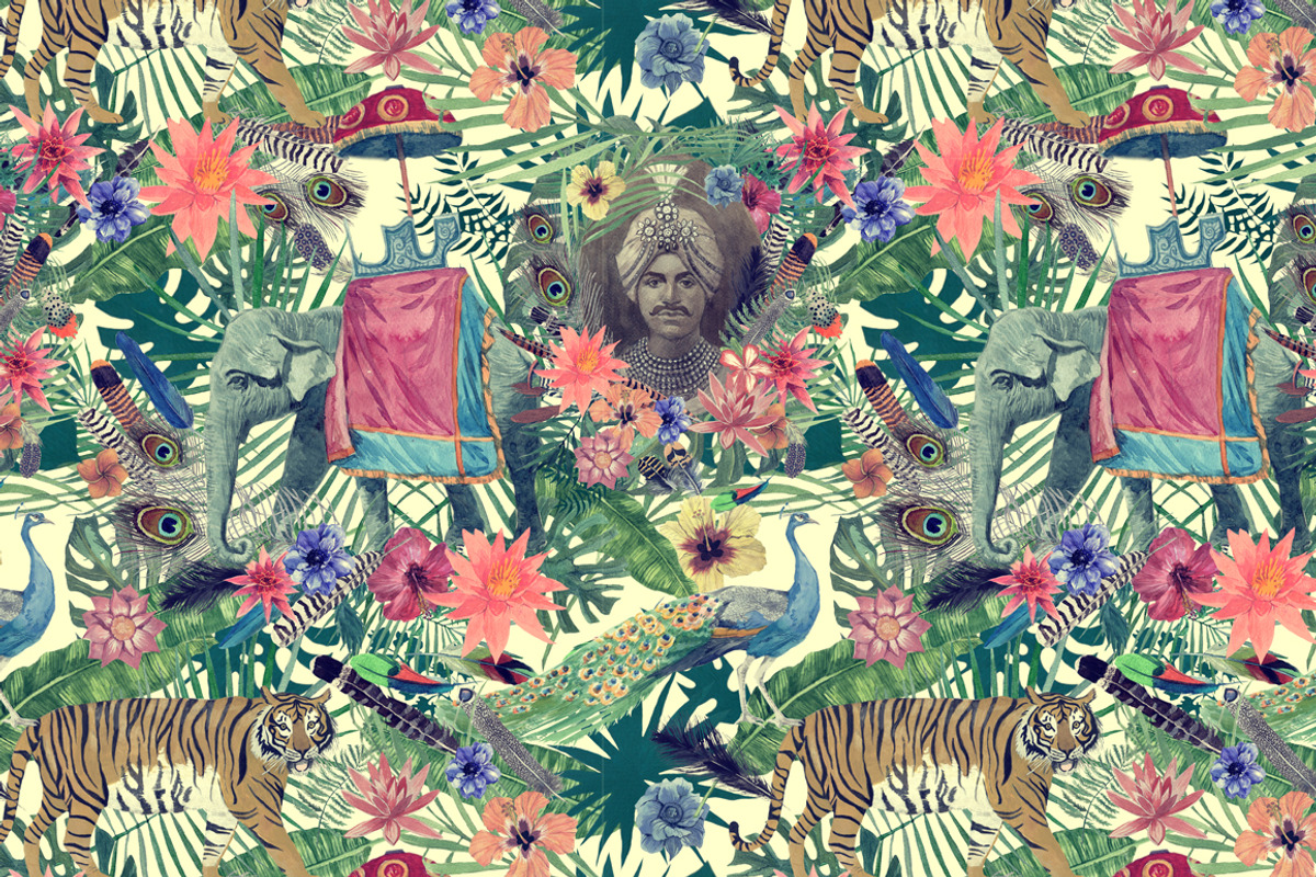 Vintage India 2. Pattens psd. Set 2., a Pattern Graphic by Purple Sky ...