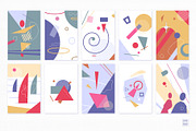 Set of abstract posters cubism style, a Decorative Illustration by Brandianna (Thumbnail 4 of 7)