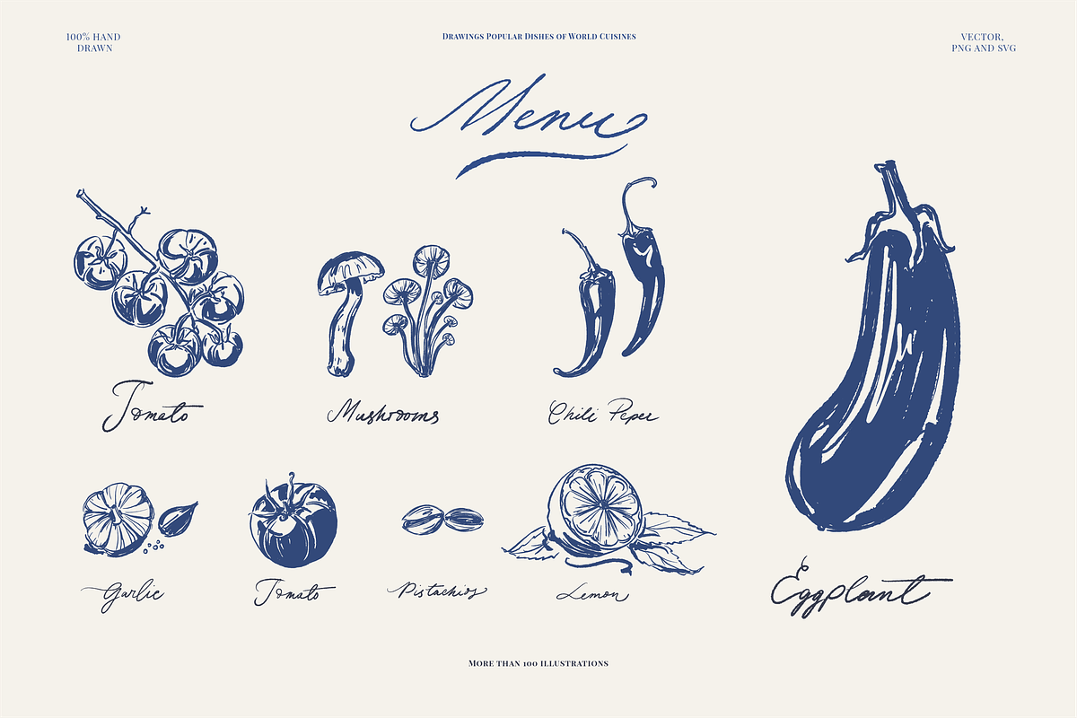 Hand Drawn Food & Menu Illustration, a Food Illustration by Summer Nightingale Art (Photo 10 of 16)