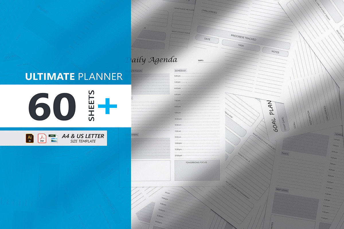 Ultimate Planner Bundle Pack, a Stationery Template by Mazharul Islam (Photo 1 of 19)
