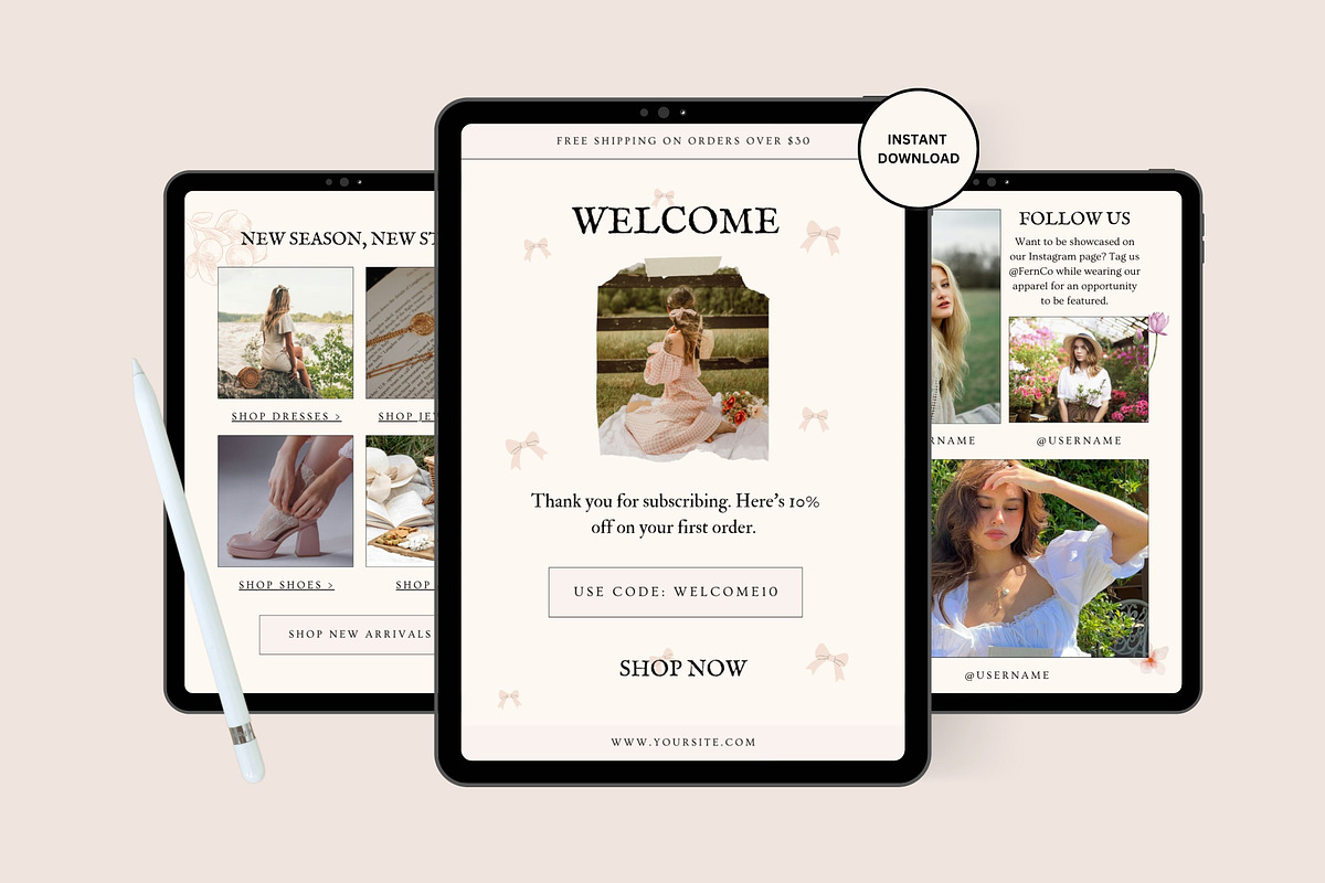 Canva Email Newsletter Templates, an Email Template by Deb Creative Studio (Photo 5 of 8)