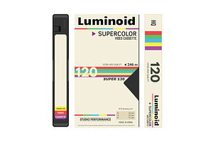 Retro VHS video cassette cover, an Illustration by SkyVectors