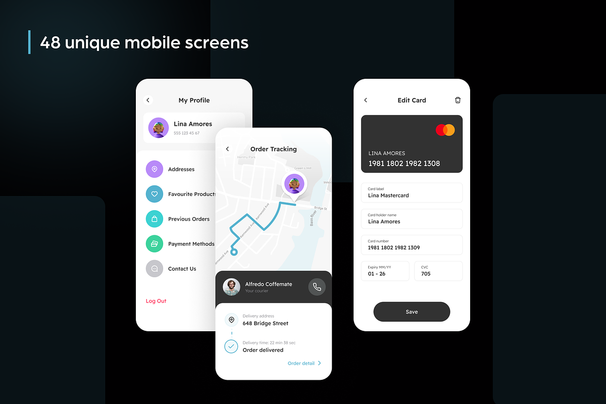 Veroo Delivery App UI Kit, an UI Kit Template by phoneixdesign (Photo 2 of 6)