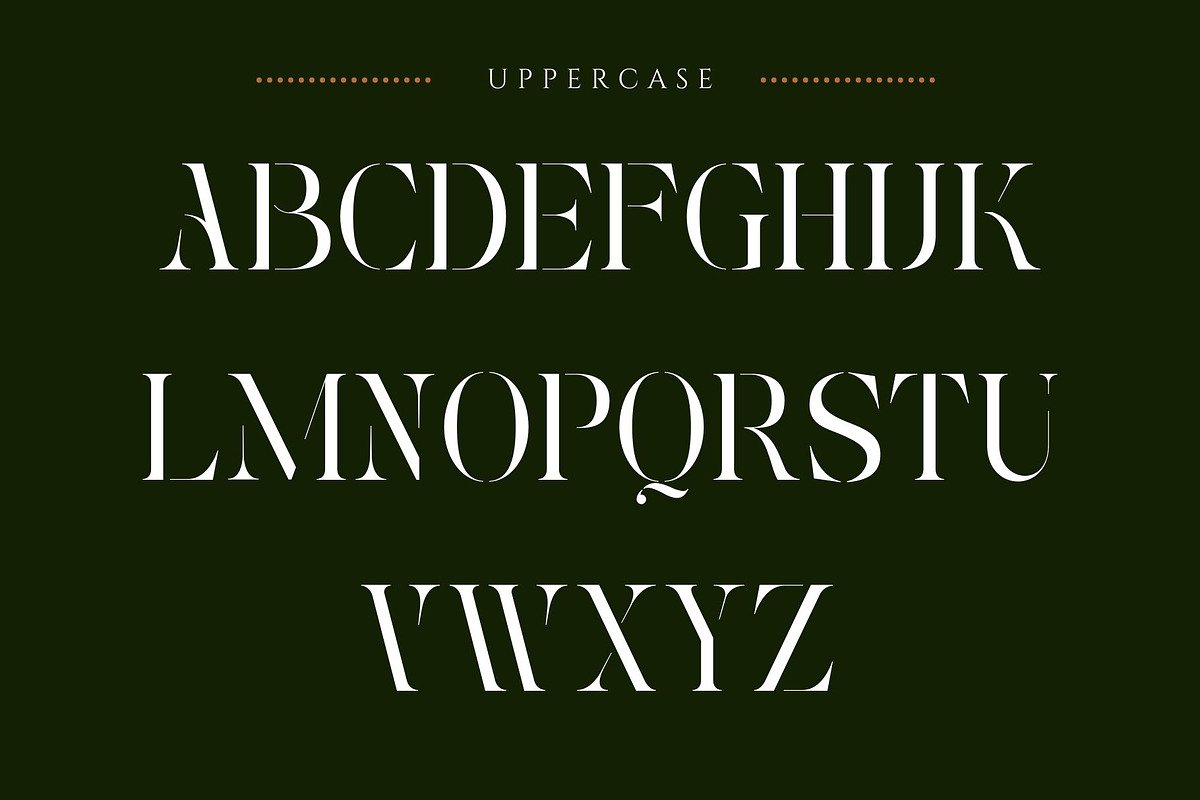 Roxer Stencil - Modern Serif Font, a Serif Font by Nirmana Visual (Photo 3 of 11)