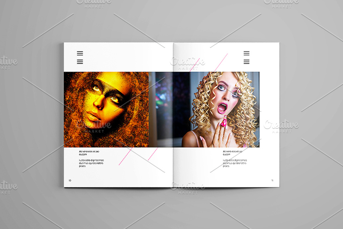Fashion Magazine InDesign Layout, a Magazine Template by Minimalist Studio (Photo 7 of 11)