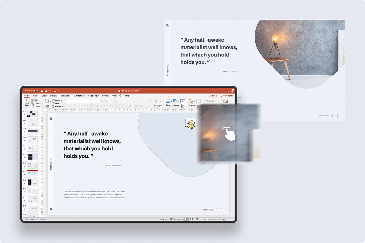 KLOE - Minimal Presentation Template, a Presentation Template by SimpleSmart (Photo 4 of 9)
