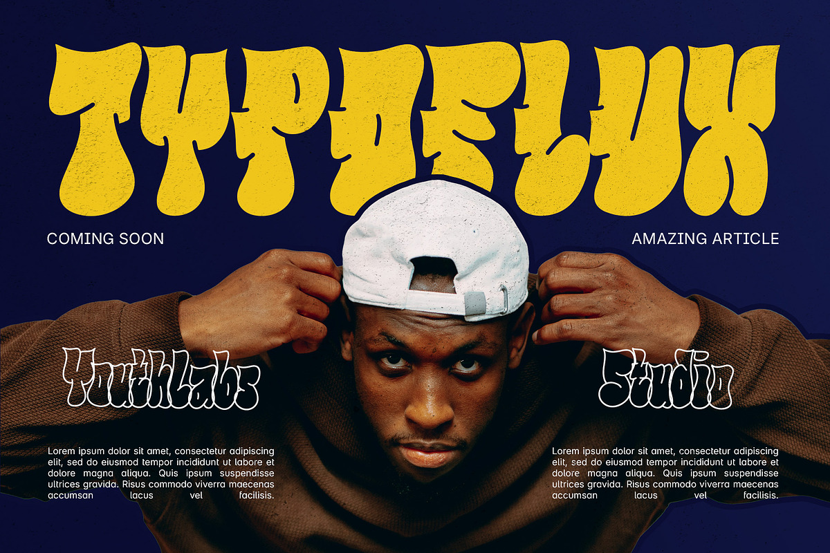 Fiuzz - Bold Bubble Graffiti Font, a Handwritten Font by Youthlabs Studio (Photo 5 of 14)