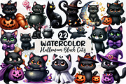 Halloween Black Cats Sublimation, an Illustration by Designworld (Thumbnail 1 of 6)