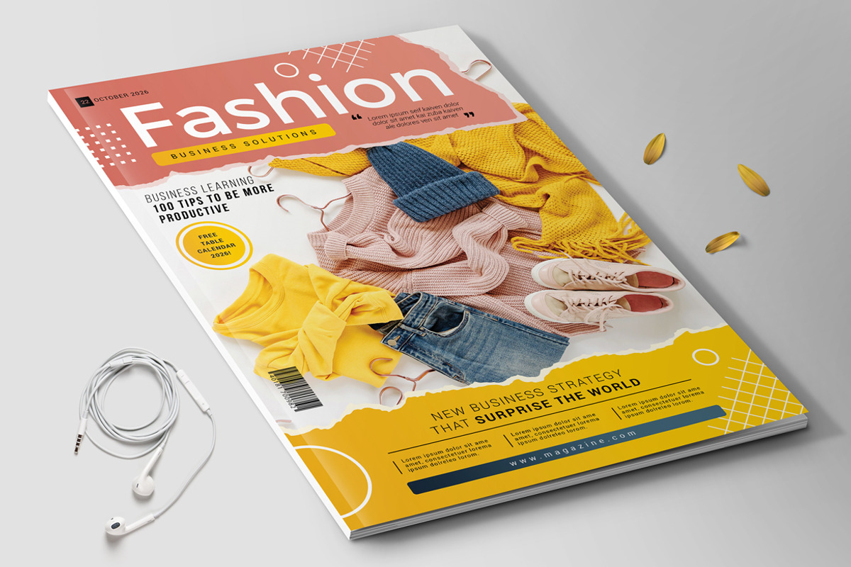 Magazine Cover Template, a Magazine Template by Aarley Kaiven (Photo 3 of 4)