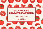 Seamless Tomato Pattern, a Pattern Graphic by EmmaGDesigner (Thumbnail 1 of 6)