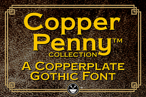 Copper Penny Font Collection