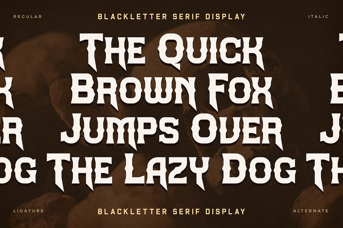 Midnight Blackfire, a Serif Font by Storytype Studio (Photo 3 of 15)