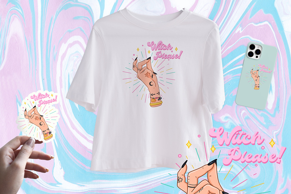 Pastel Halloween Witchy illustration, a Person Illustration by SecondOfJuly (Photo 4 of 4)