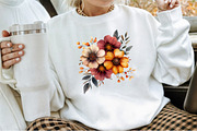 Sunset Fall Flowers Clipart Collecti, an Illustration by Sublimation Artist (Thumbnail 4 of 6)