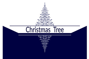Christmas background with fir tree
