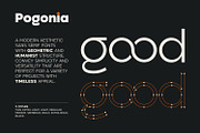 Pogonia - Modern Font Family, a Sans Serif Font by Asenbayu (Thumbnail 4 of 14)