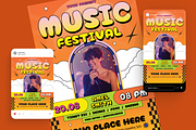 Music Fest Flyer Set, a Flyer Template by Annora Studio (Thumbnail 2 of 6)
