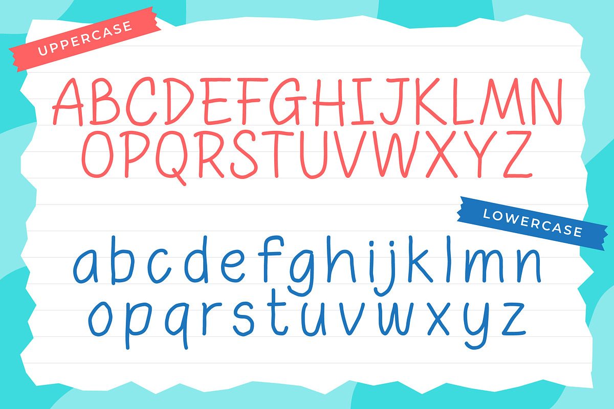 Snappy Child – Kids Handwriting Font, a Font by Mily Studio (Photo 4 of 10)