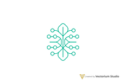 Abstract Plant Tech Logo, a Branding & Logo Template by Vectorium Studio (Thumbnail 11 of 16)