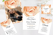 Rose gold Wedding Set, an Invitation Template by DreamsClipArt (Thumbnail 2 of 4)