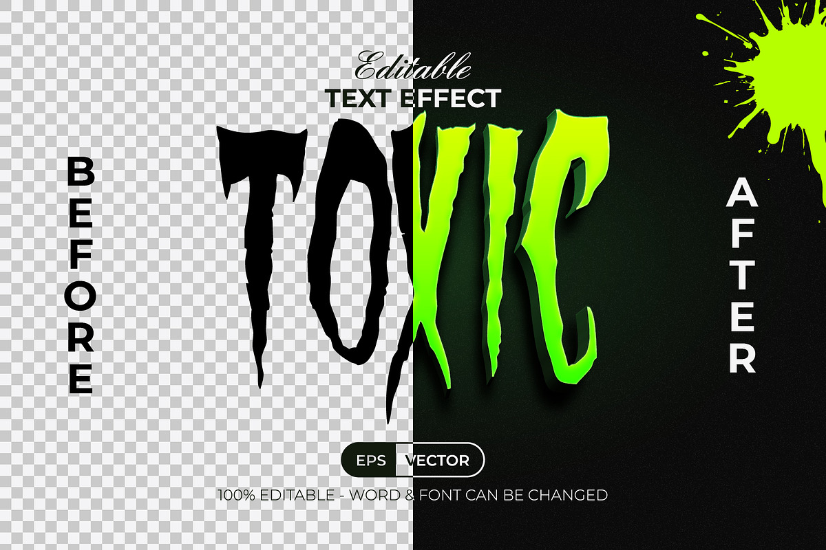 Toxic Text Effect, a Layer Style Add-On by Mockmenot (Photo 2 of 3)