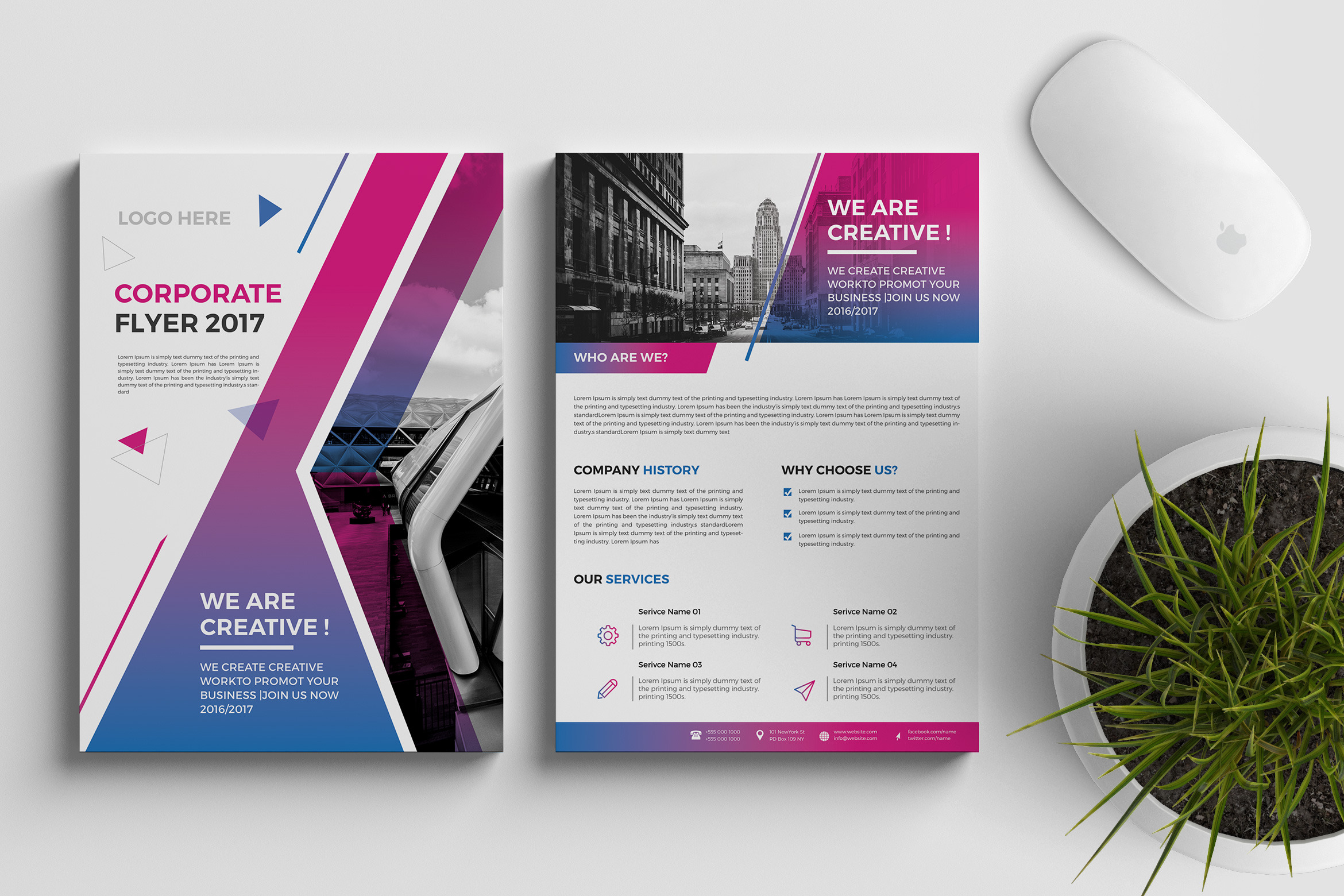 Corporate Flyer Template 15, a Flyer Template by BrochuresFactory