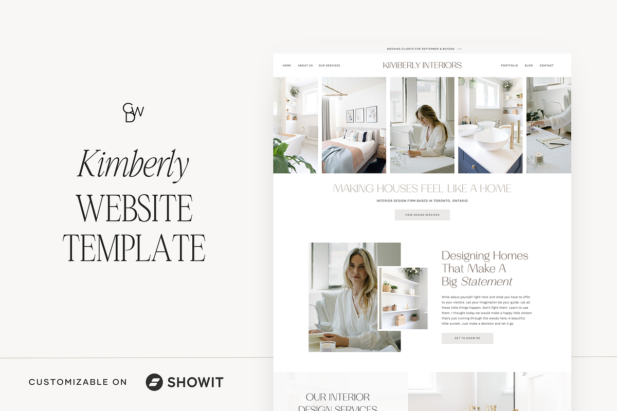 Showit Website Template | Kimberly, a Websites & App Template by Create with Danielle (Photo 1 of 5)