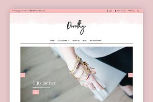 Feminine Shopify Theme - Dorothy