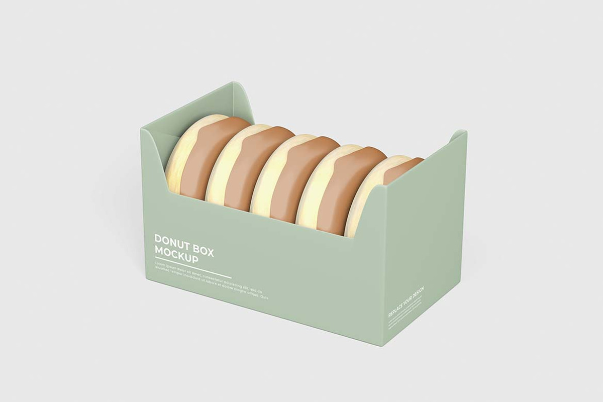 Box of Donuts Mockups, a Packaging Mockup by tiyasprabawa (Photo 5 of 5)