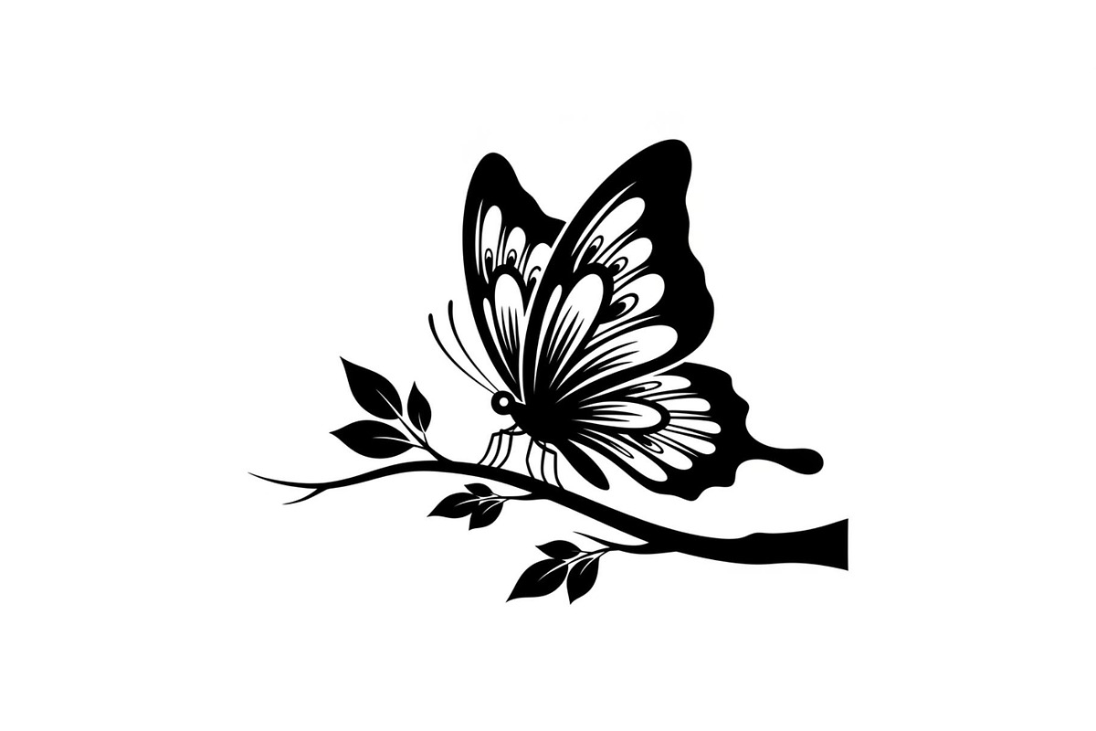 Butterfly Branch SVG Bundle, an Illustration by Creativeshirt (Photo 18 of 31)