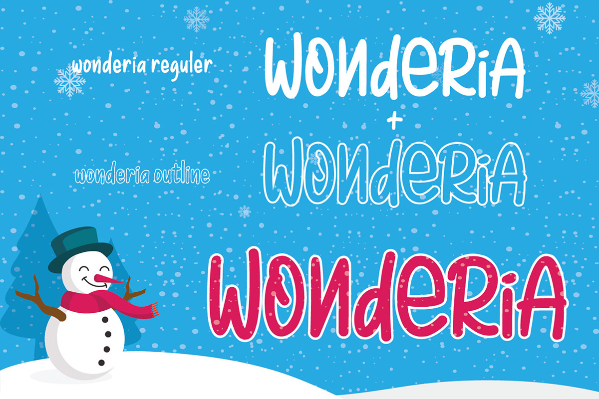 Wonderia | Display Font, a Script Font by Almeera Std (Photo 3 of 7)