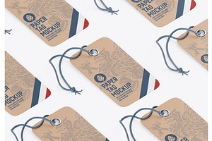 Set Hang Tags Mockup, an Apparel Mockup by OneVectorStock
