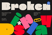 CS Broken – Bold Font, a Sans Serif Font by Craft Supply Co. (Thumbnail 1 of 8)