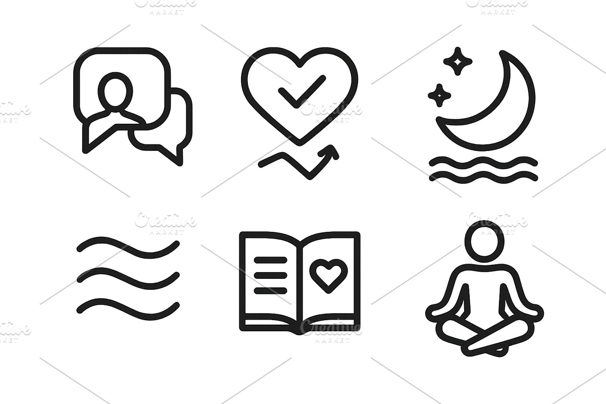Icons representing communication, a Healthcare Illustration by ZinetroN