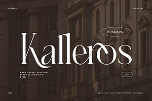 Kalleros Elegant Ligature Serif Font