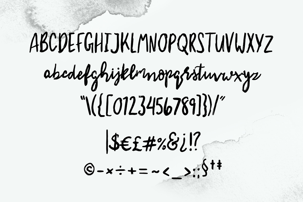 Mountain Brush Font preview 2