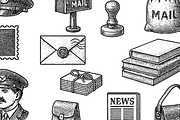 Vintage Postal Service Icons Set, an Object Graphic by RT Studio (Thumbnail 2 of 4)
